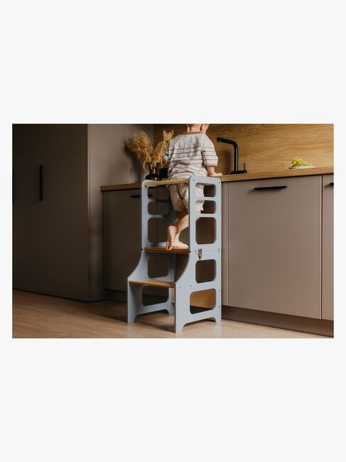 Duck Woodworks Sammenklappeligt Læringstårn, Grå