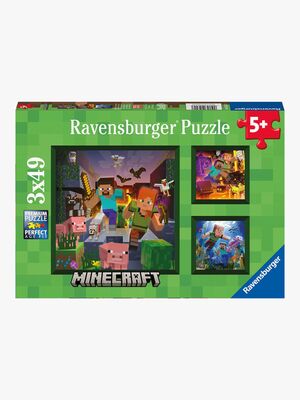 Ravensburger Puslespil Minecraft Biomes 3x49 Brikker