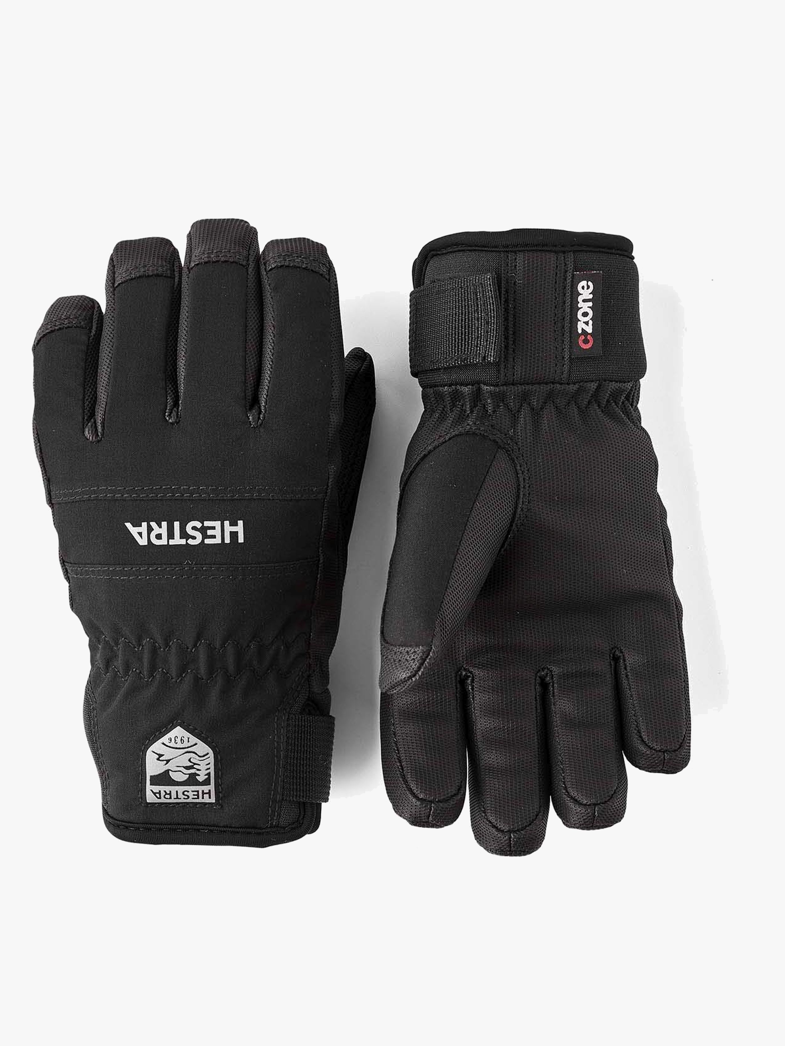 Hestra Ferox Czone Jr Handsker, Sort, 6