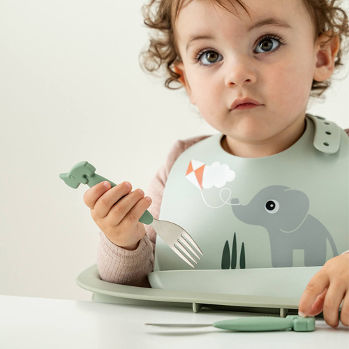 Done By Deer Playground Silikone Hagesmæk, Green