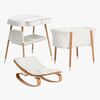 Beemoo Nordic Tremmeseng Puslebord & Skråstol, White/Wood