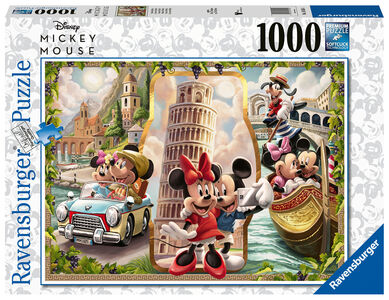 Ravensburger Puslespil Mickey & Minnie Mouse på Ferie 1000 Brikker