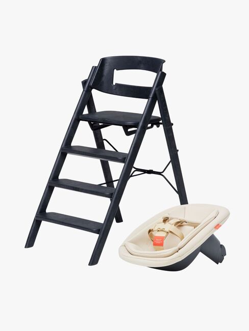 KAOS Klapp Højstol Recycled Bundle inkl Newborn Seat, Charcoal Black 915854_1.jpg