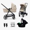 Kinderkraft 3-i-1 NEWLY Kombivogn Travelsystem, Sand Beige