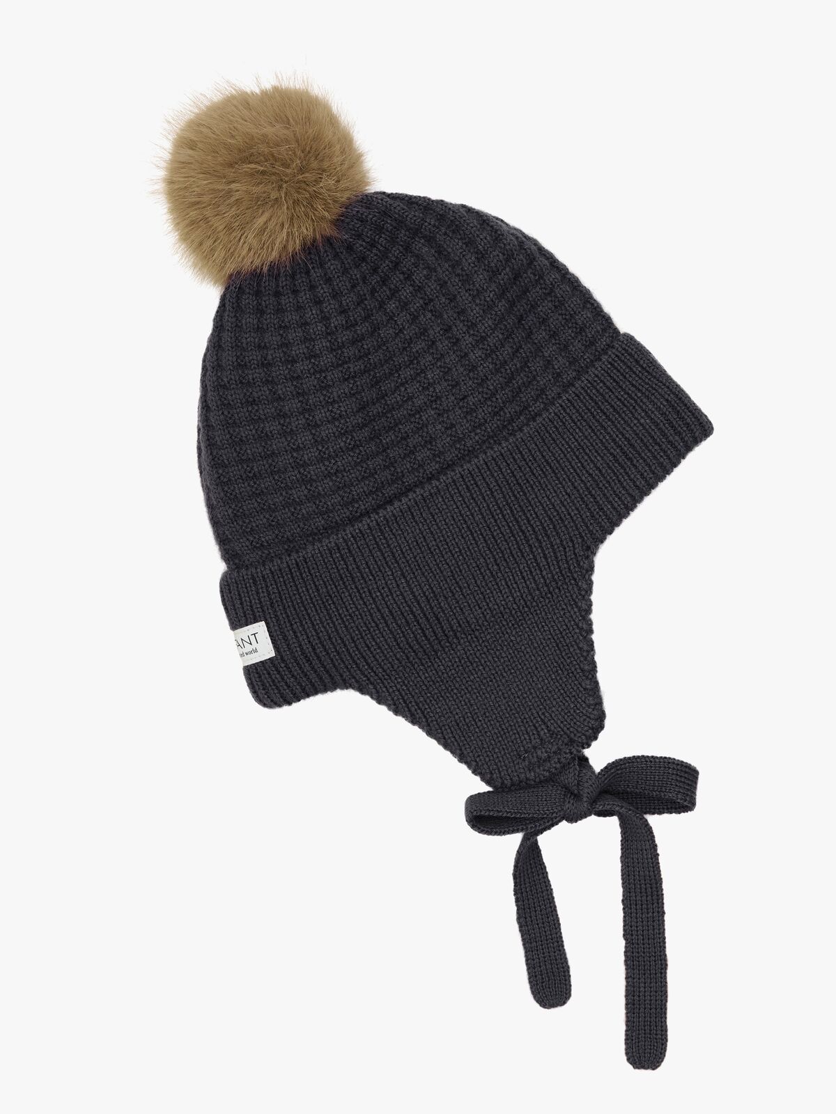 EN FANT Hue Uldblanding Baby med Kunstpels, Ebony