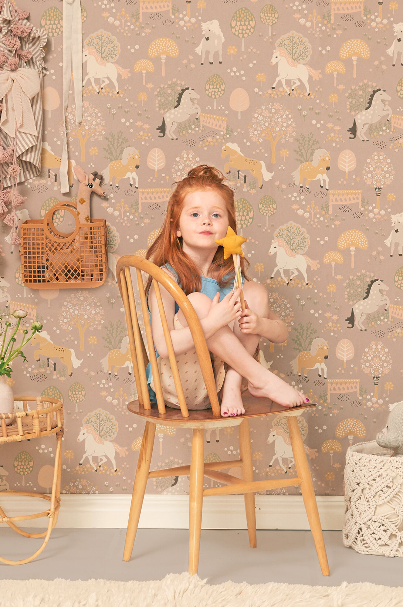 Majvillan Tapet My Sweet Pony, Soft Lilac