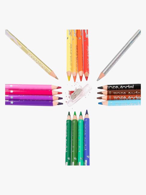 TOPModel Farveblyanter med Blyantspidser