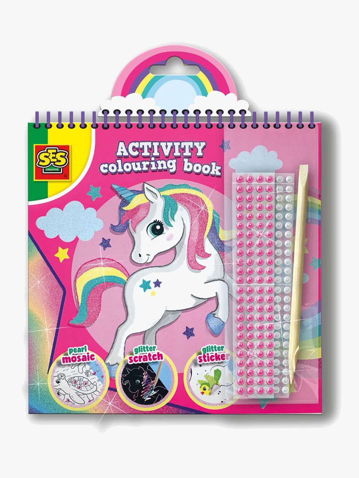 SES Creative Kreabog Glitter Enhjørning