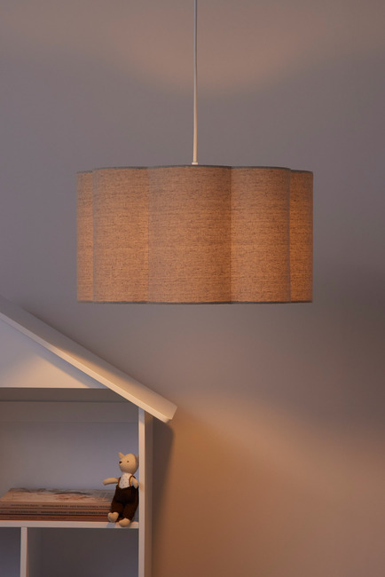 Alice & Fox Lily Lampeskærm M, Beige Linen