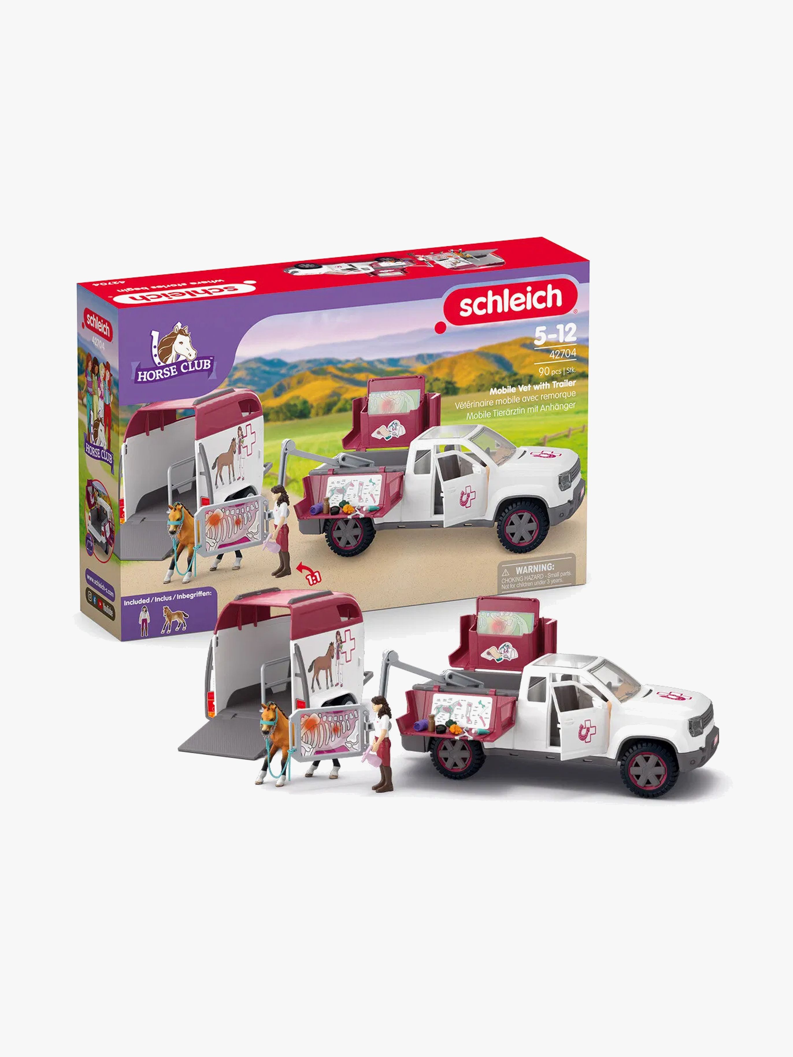 Schleich Dyrlægebil med Anhængervogn
