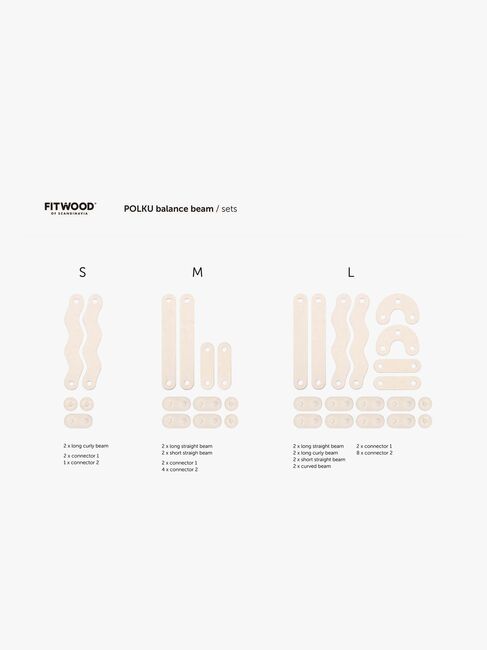 FitWood POLKU Balancebane L, Sage