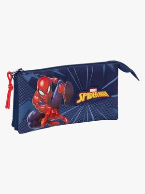 Marvel Spider-Man Penalhus med 3 Rum, Blå