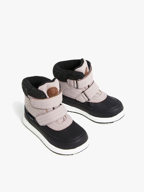 Nordbjørn Husky Vinterstøvler, Black/Old Pink