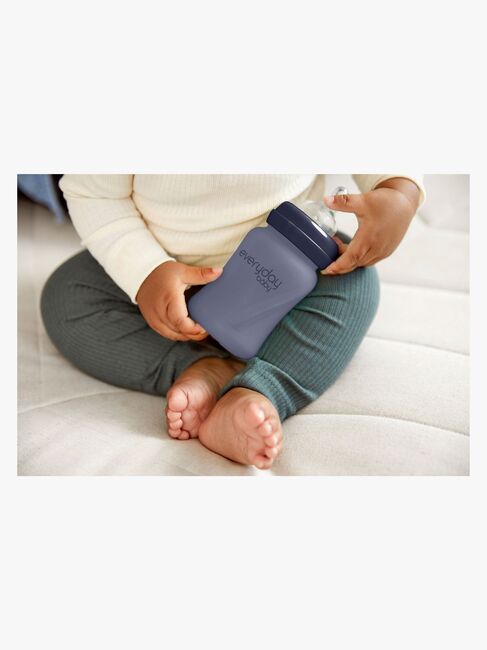 Everyday Baby Varmeindikator Sutteflaske Glas 150 ml Blåbær