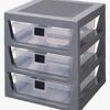 LEGO Opbevaring 3 Kasser, Dark Grey