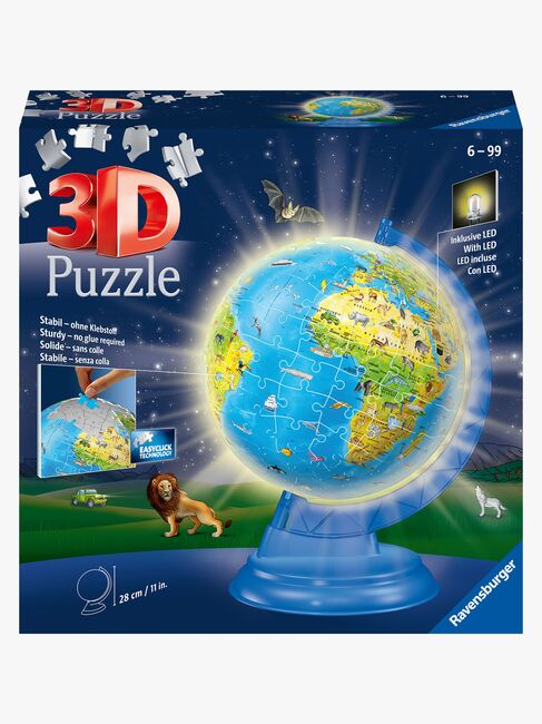 Ravensburger 3D-puslespil Natlampe Globus 180 Brikker