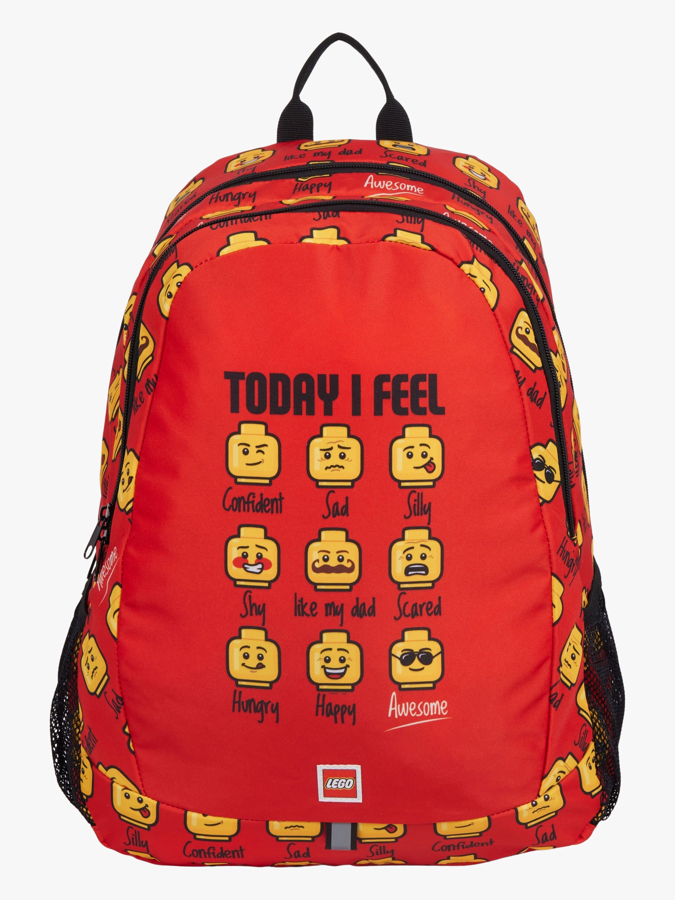 LEGO® Minifigures™ TODAY I FEEL Rygsæk 25L, Rød