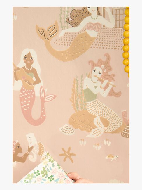 Majvillan Tapet Mermaid Reef, Sweet Pink