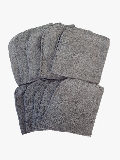 Summerville Organic Vaskeklude 10-pak, Grå