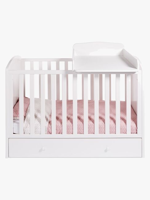 JLY Tremmeseng m. Sengeskuffer, 124x60x90, Hvid