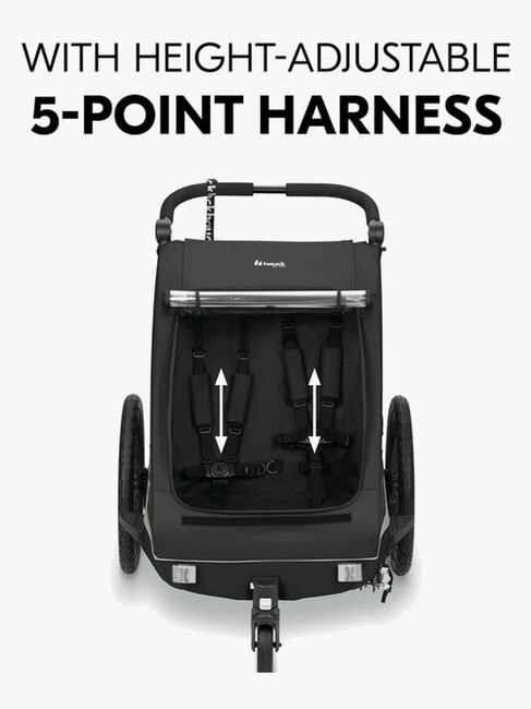 Hauck Dryk Duo Plus Cykelanhænger, Black