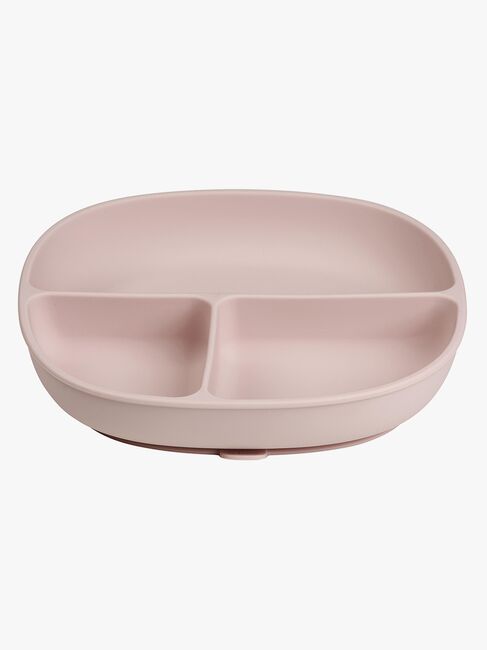 b.box Tallerken med Låg Silikone, Blush