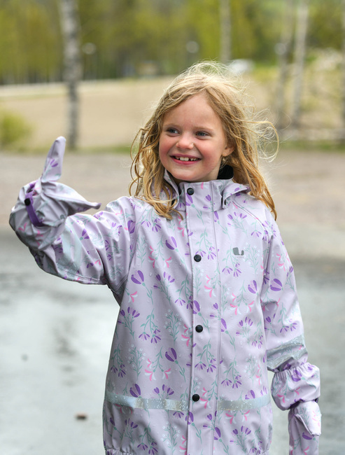 Lindberg Vattholma Regnvanter, Lavender/Pink