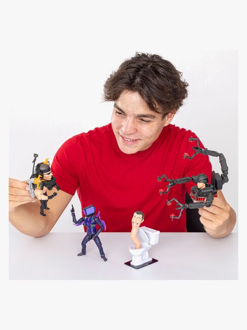 SKIBIDI TOILET Figurer Deluxe 15 cm, Blandet