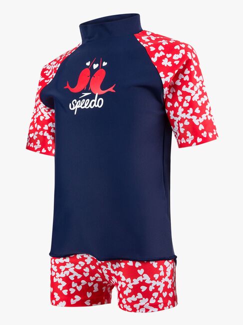 Speedo Spashmaster UV-Sæt, Navy/Red