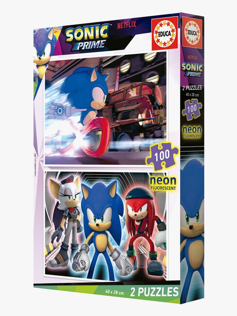 Educa Sonic Prime Puslespil Neon 2x100 Brikker