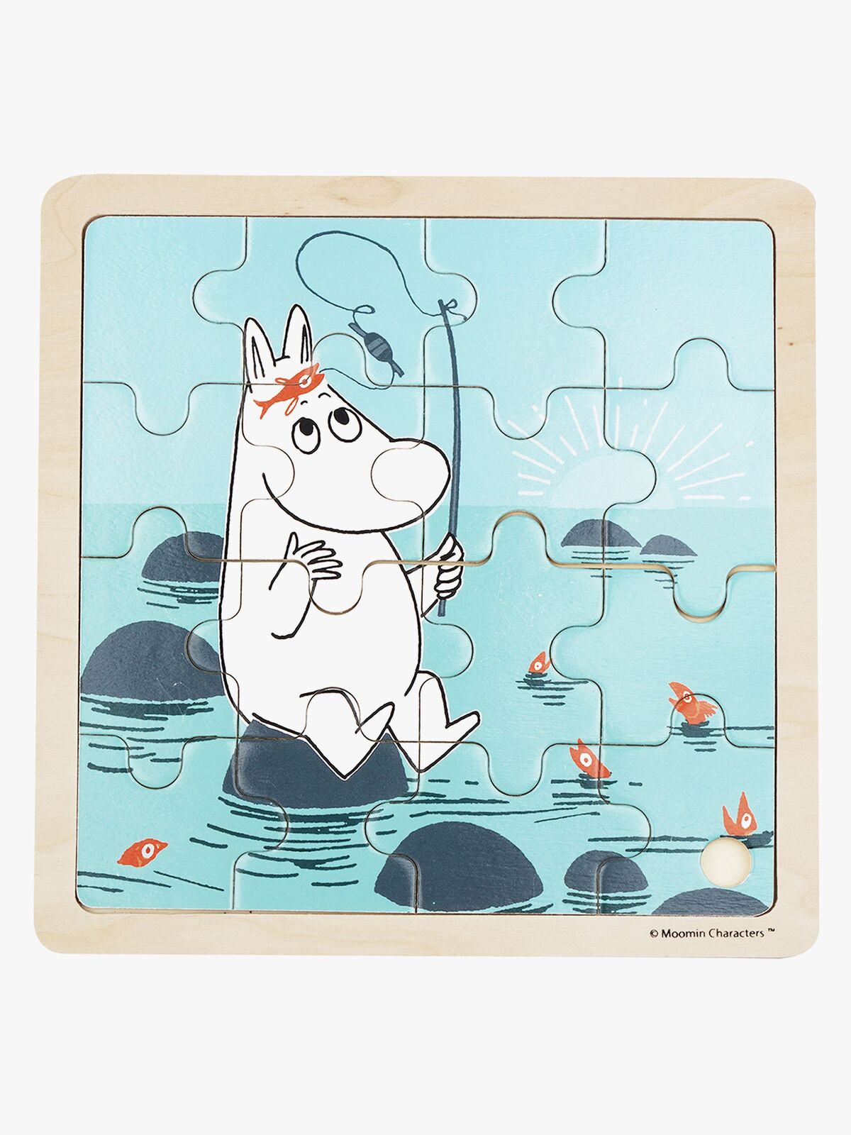 Mumitroldene Træpuslespil Fiskeri 16 Brikker