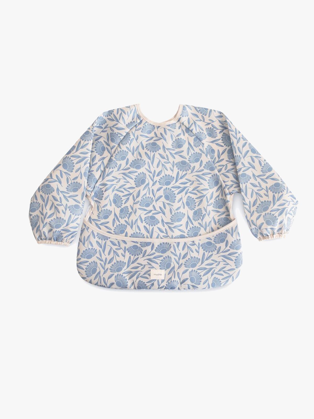 Mushie  Langærmet Hagesmæk, Blue Flowers