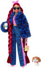 Barbie Extra Dukke 17 Træningssæt, Blue Leopard