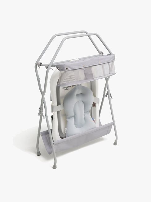 Beemoo CARE Assist Badekar inkl. Badestøtte og Badekarstativ, White/Grey