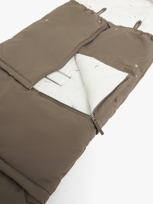 Beemoo Light Kørepose inkl. Forlængerdel, Taupe Swallow