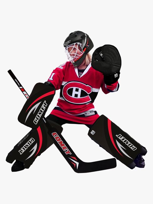 SportMe Comet Street Hockey Målmandssæt, Sort