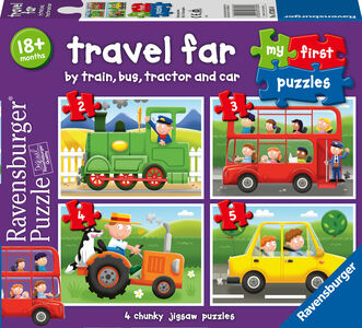 Ravensburger My First Puzzles Travel far Puslespil 4-i-1