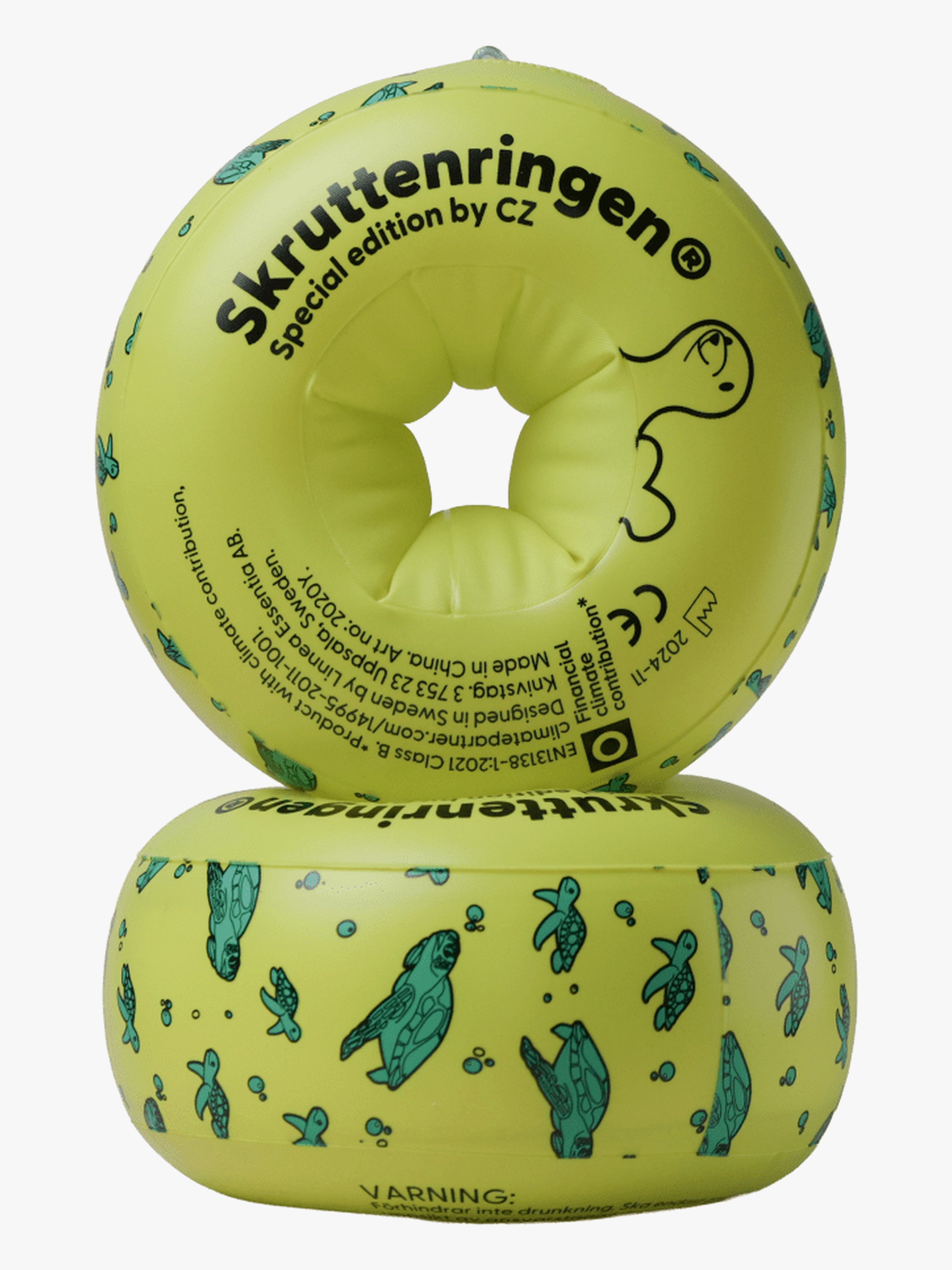 Skruttenringen Badevinger, Gul Mønstret