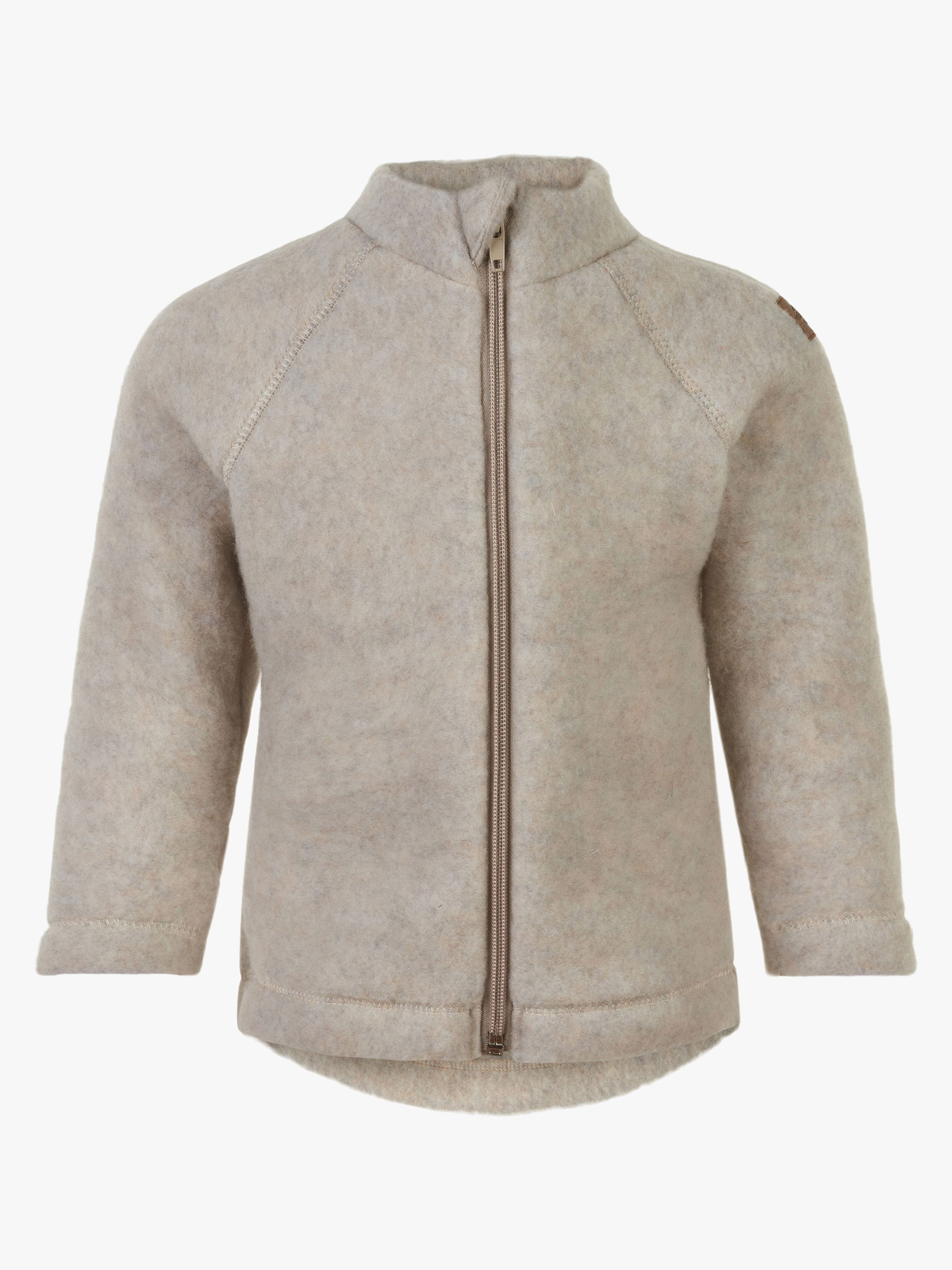 Mikk-Line Fleecetrøje Baby Merinould, Melange Offwhite, 104