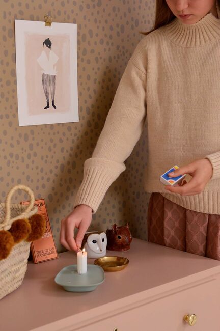 Majvillan Tapet Animal Dots, Soft Brown