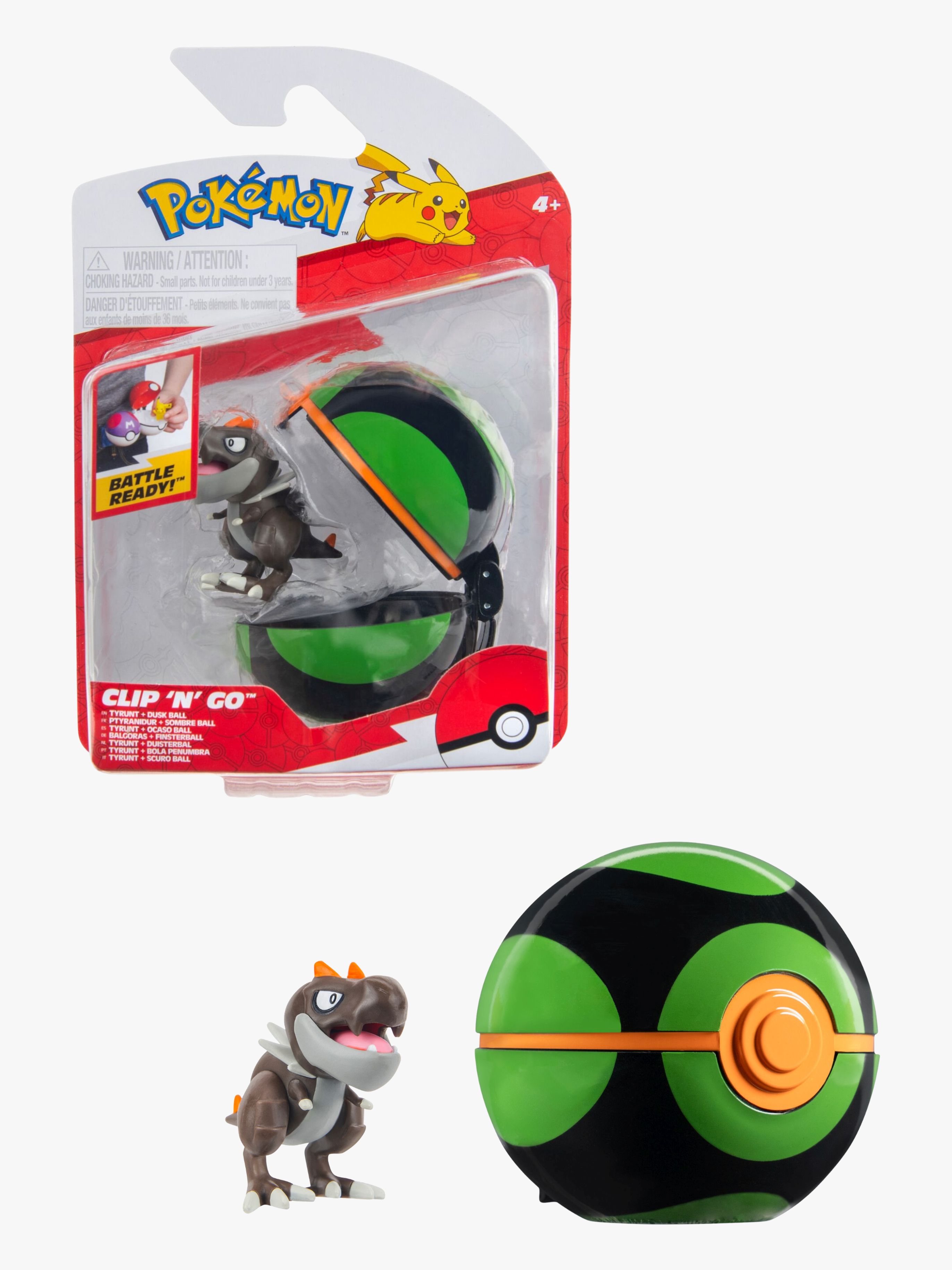 Pokémon Clip 'N' Go Legesæt Tyrunt med Duskball