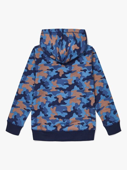Luca & Lola Rafaele Hoodie, Blue Camouflage