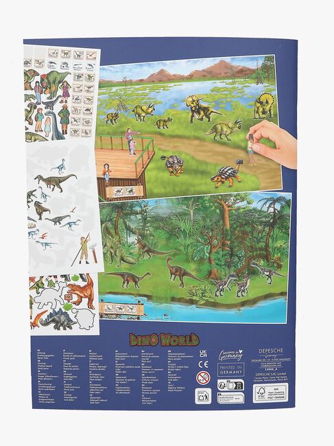 Dino World Klistermærkebog Create Your Dino Zoo