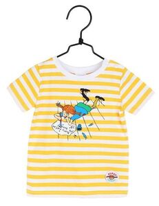 Pippi Langstrømpe Skrift T-Shirt, Gul