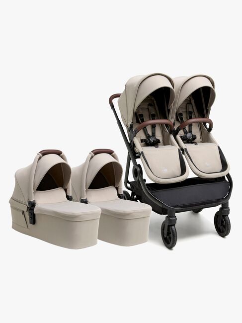 Beemoo Pro Twin 2 Tvillingevogn, Latte Beige