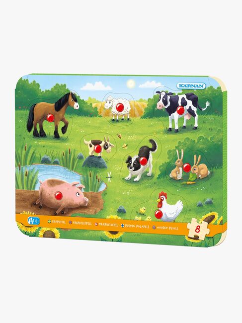 Kärnan Puslespil På Bondegården 8 Brikker