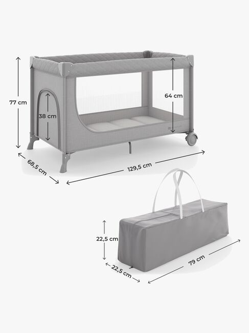 Kinderkraft LEODY UP Weekendseng, Grey