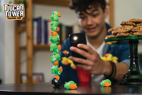 Funhouse Games Toucan Tower Spil, Grøn