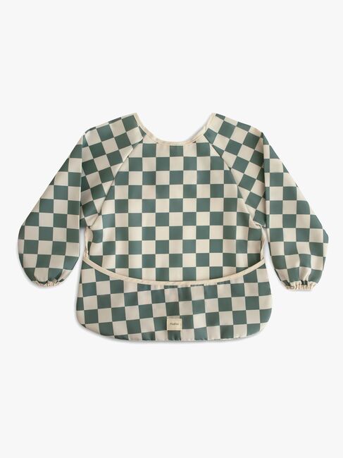 Mushie  Langærmet Hagesmæk, Olive Check