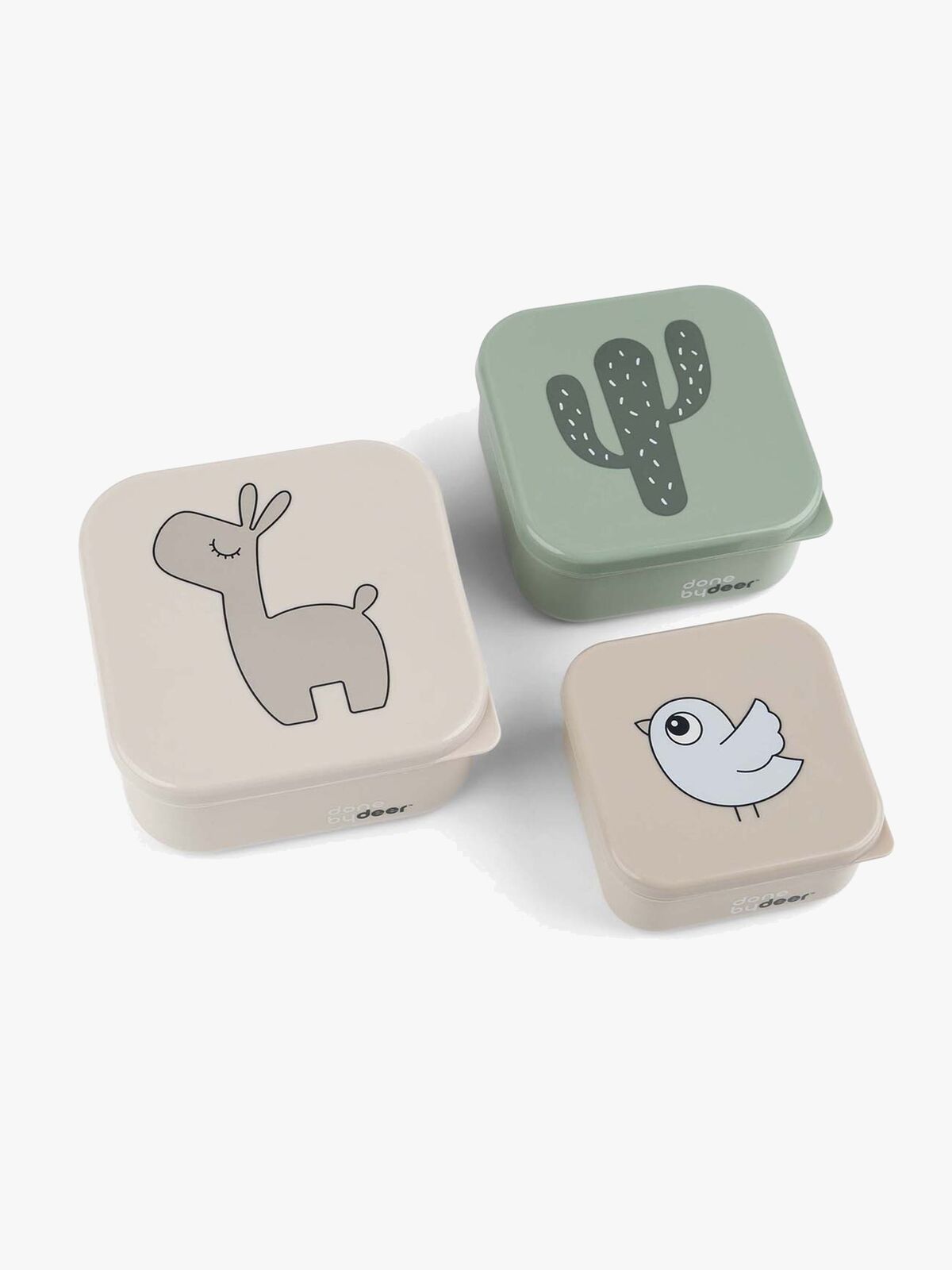 Done By Deer Lalee Snackbox 3-pak, Sand Mix